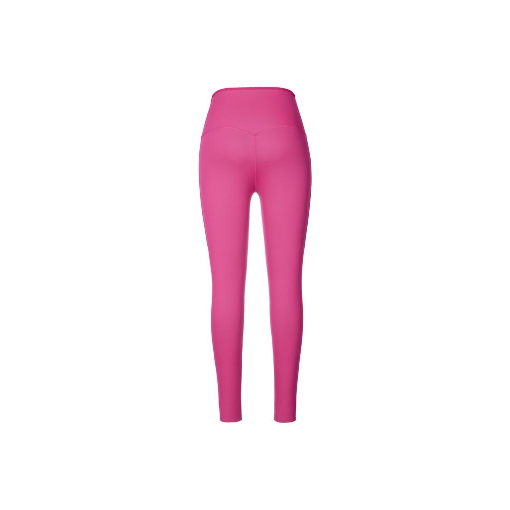 Nike Calças Esportivas Casuais Cropped de Ajuste Slim Sólidas de Cintura Alta Série Go Unleashed Calças Femininas Vermelho Framboesa FB8849-624