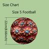 1 pz Pallone da Calcio Design Squadra di Calcio Taglia 5 - Pallone da Calcio Antiscivolo per Attività Sportive all'Aperto, Pallone Resistente per il Gioco
