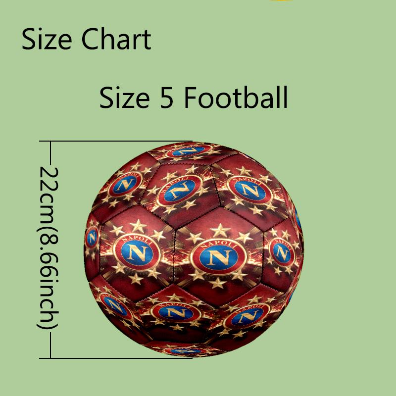 1 pz Pallone da Calcio Design Squadra di Calcio Taglia 5 - Pallone da Calcio Antiscivolo per Attività Sportive all'Aperto, Pallone Resistente per il Gioco