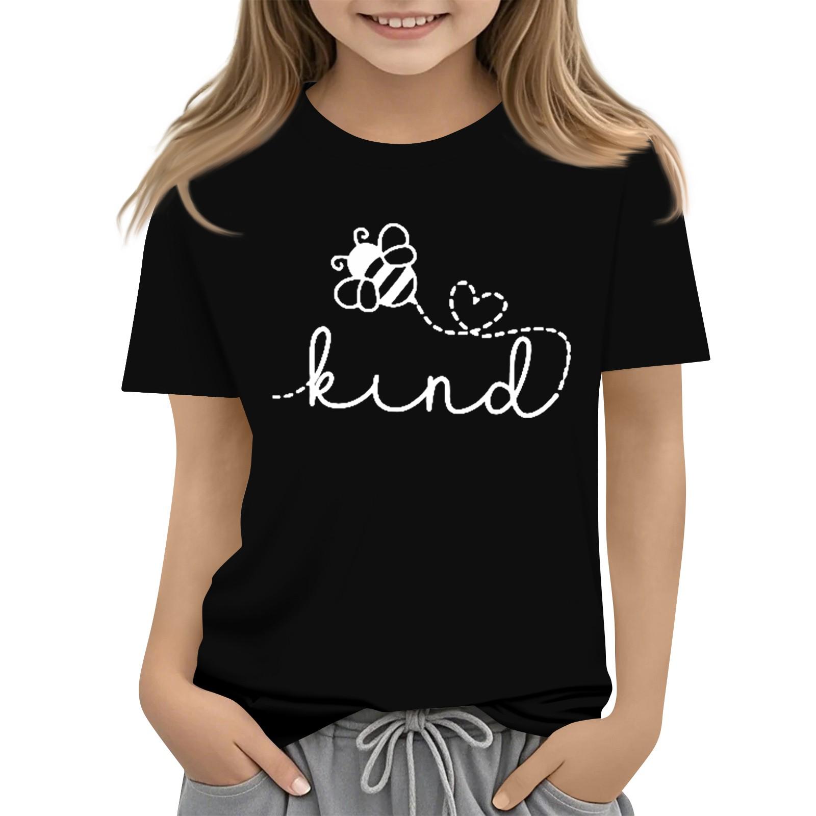 

Детская модная повседневная футболка с круглым вырезом и короткими рукавами 160 чёрный