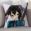 Anime KON Cartoon Series Square Pillowcase Soft Waist Sofa Cushion Cover Bedroom Room Pillowcase