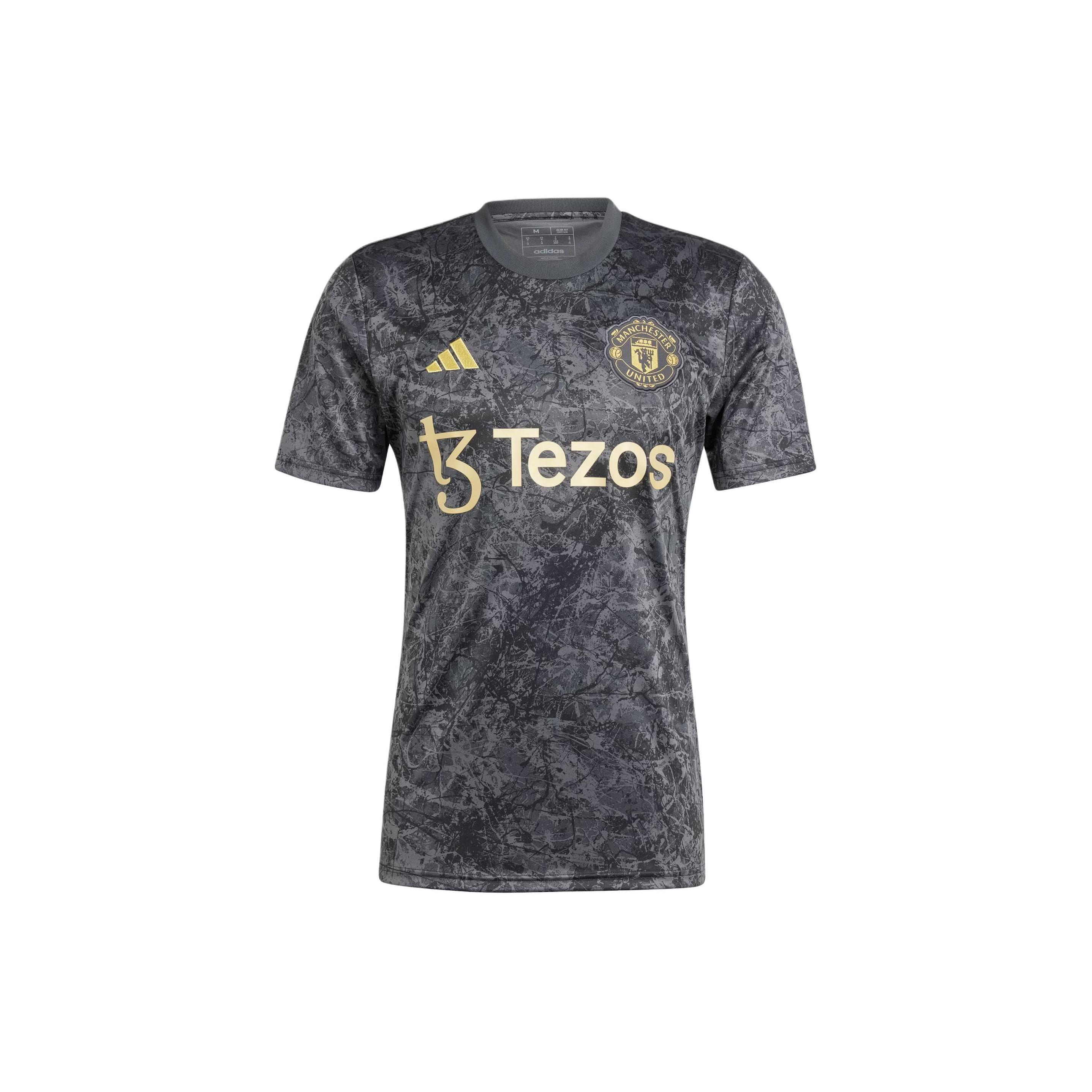 

New Adidas Free Shipping With AdiClub Manchester United Stone Roses Pre Match Jersey IQ1566 XS