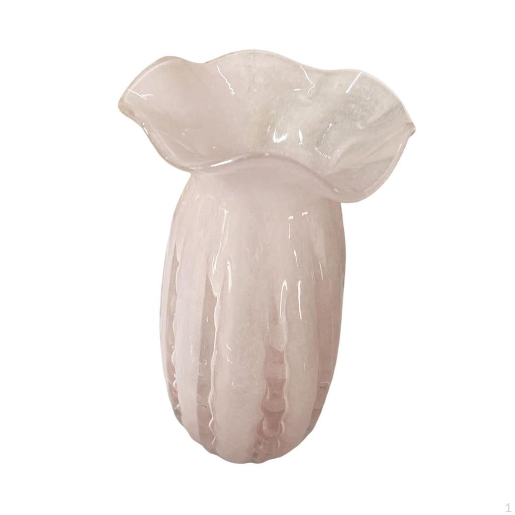 Glass Modern Vase Flowers Display Holder Dried Flower Arrangement Home Decor Minimalist for Hallway