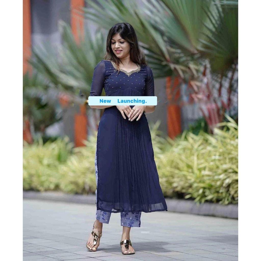 Vestido De Fiesta Indio Para Mujer - Kurti De Seda Blanca Y Dorada Para Mujer - Vestido Kurta Corto - Túnica India - Ropa étnica - Blusa XXS - España