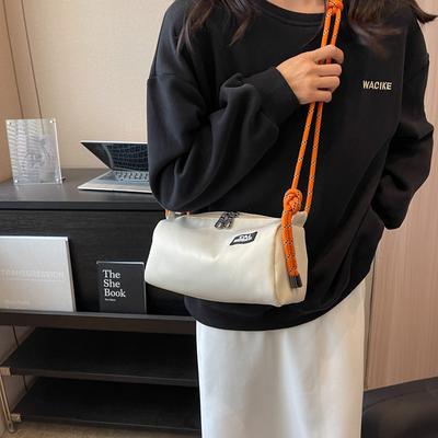 Sports Pillow Bag New Sweet and Cool Fashion Contrasting Color Shoulder Bag Casual Versatile Solid Color Messenger Bag Women