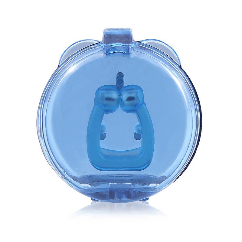 

Новое синее магнитное устройство против храпа Унисекс Мини Портативное Легко извлекаемое Мягкое Вентилирующее Носовое Зажим round box