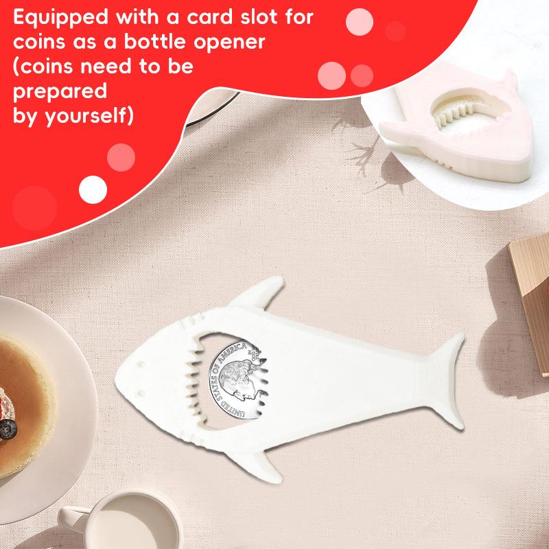 Multifunctional Cute Shark Drinks Can Wine Bottle Opener