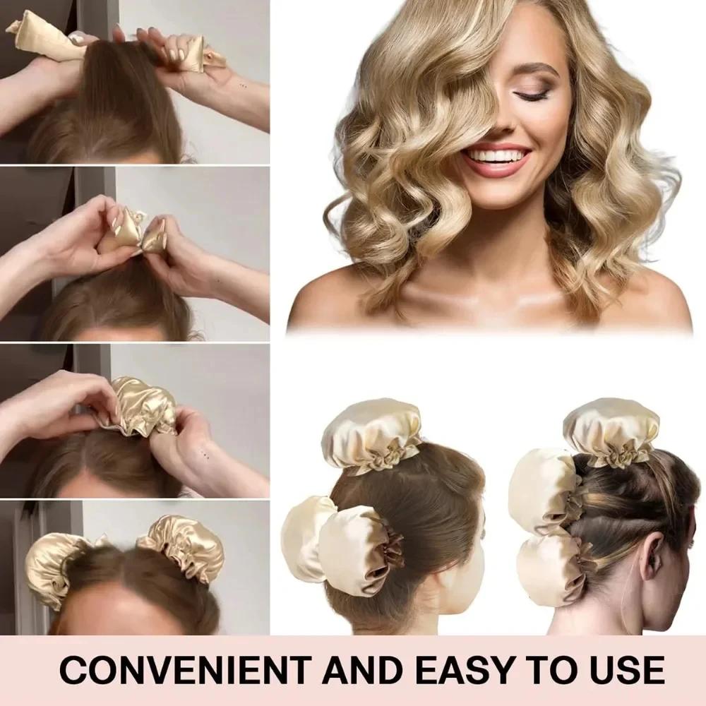 1/2Sets Heatless Curling Rod Silk Curls No Heat Hair Curler Hair Rollers Sleeping Headband Lazy Hair Curlers Women Styling Tools