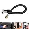 Tuyau de gonflage de voiture Tuyau de gonflage de pneu Tube d'extension Tuyau de compresseur Connecteur universel pour gonfleur d'air de pneu de moto