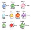 50pcs/lot Mixed Color Acrylic Beads Flower Oval Round Bucket Shape Loose Beads For DIY Bracelet Earrings Jewelry Accessories