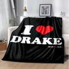Drake Flannel Blanket Soft Warm All-Season Throw, Design for Camping, Car Travel, Hiking Sofa, Bed, Office Perfect Gift for Parties