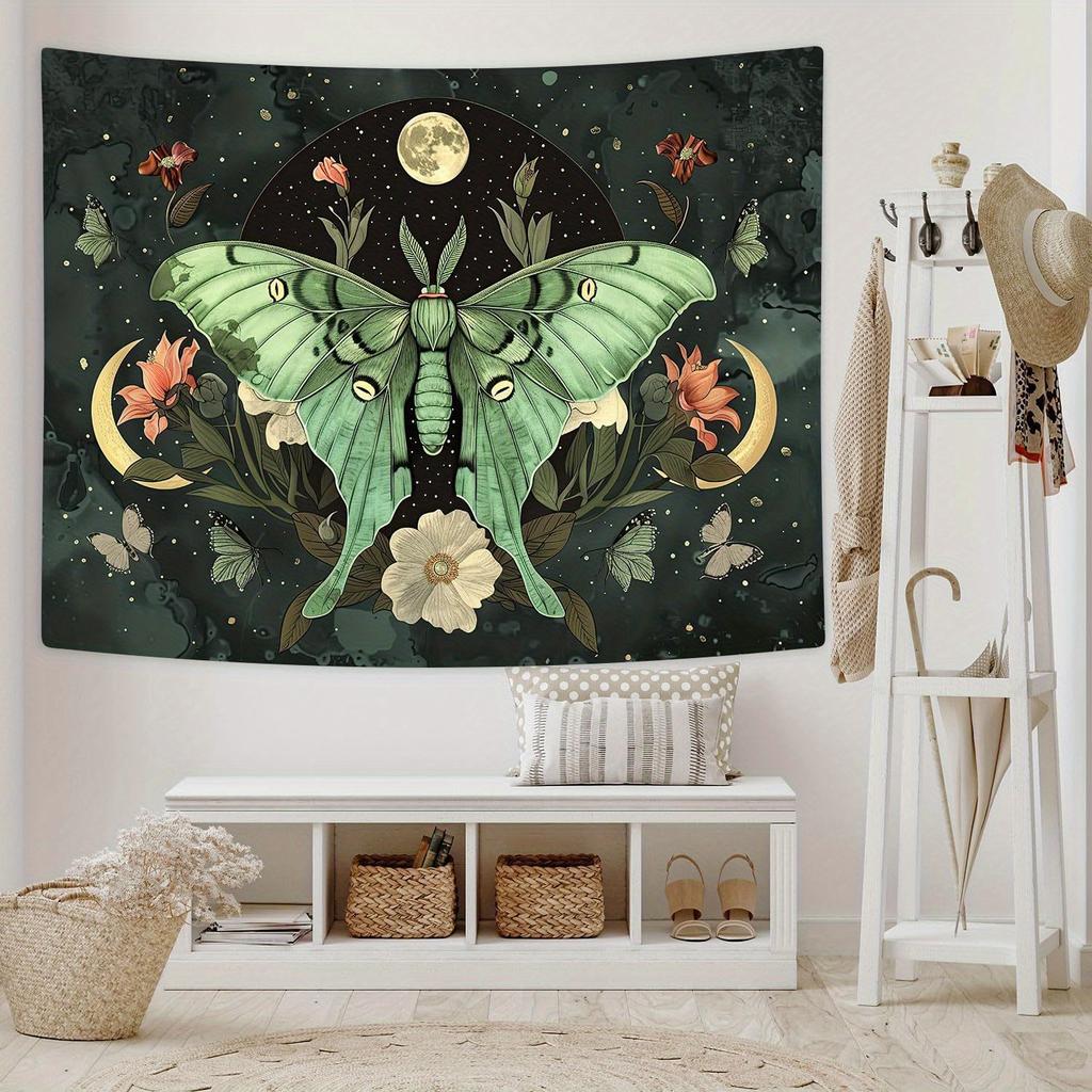 Bohemian Butterfly Moon Aesthetic Home Decor Tapestry Beach Towel Yoga Mat Blanket Table Cloth Tapestry Wall Hanging Tapestry