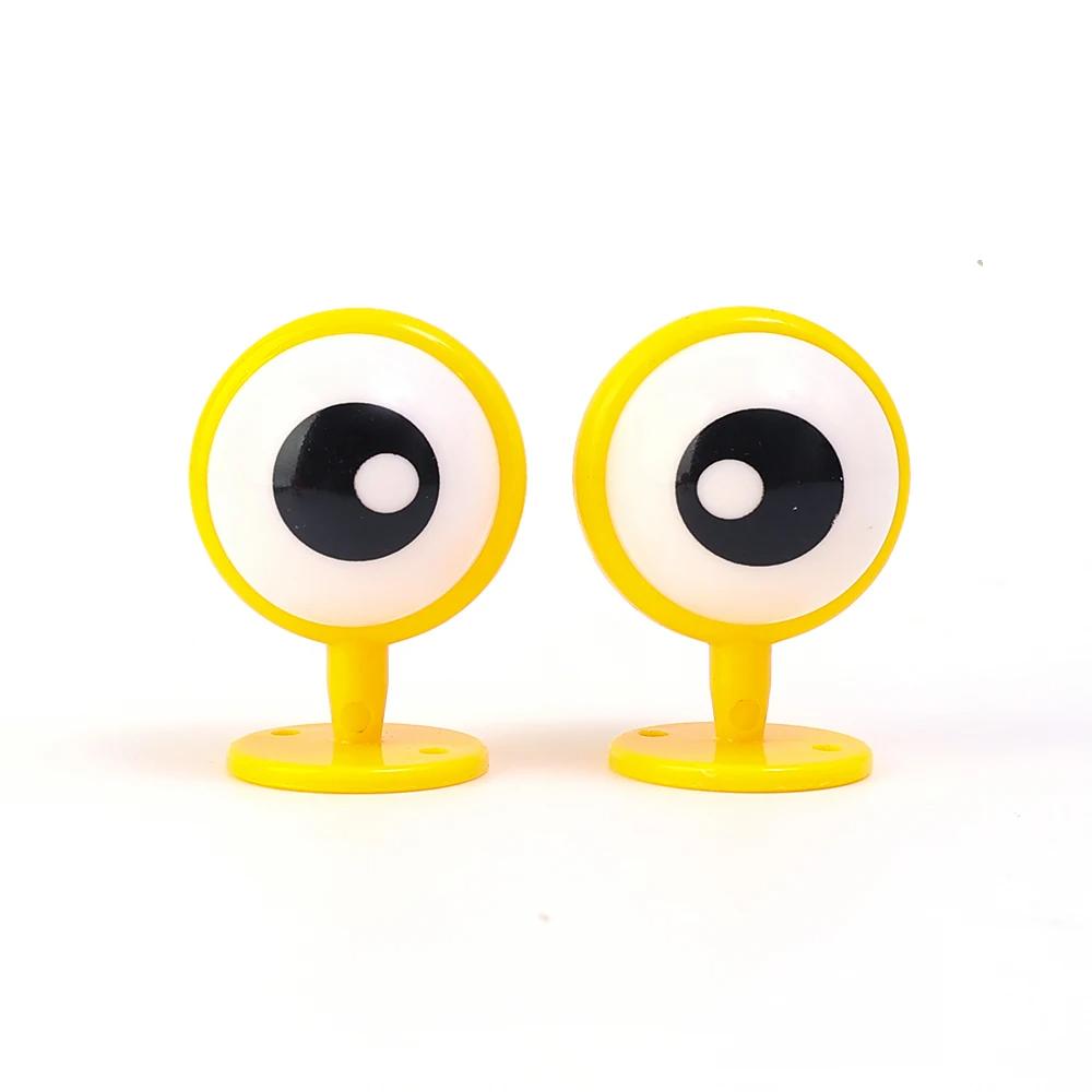 2pcs Cute Cartoon Eyes Styling Helmet Decor Personalized Helmet Stickers Motorcycles Bike Riding Helmet Decoration Accessories