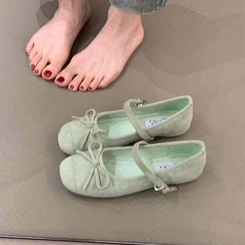 Women's French Mary Jane Ballet Flats - Spring 2025 Style with Inner Height Increase