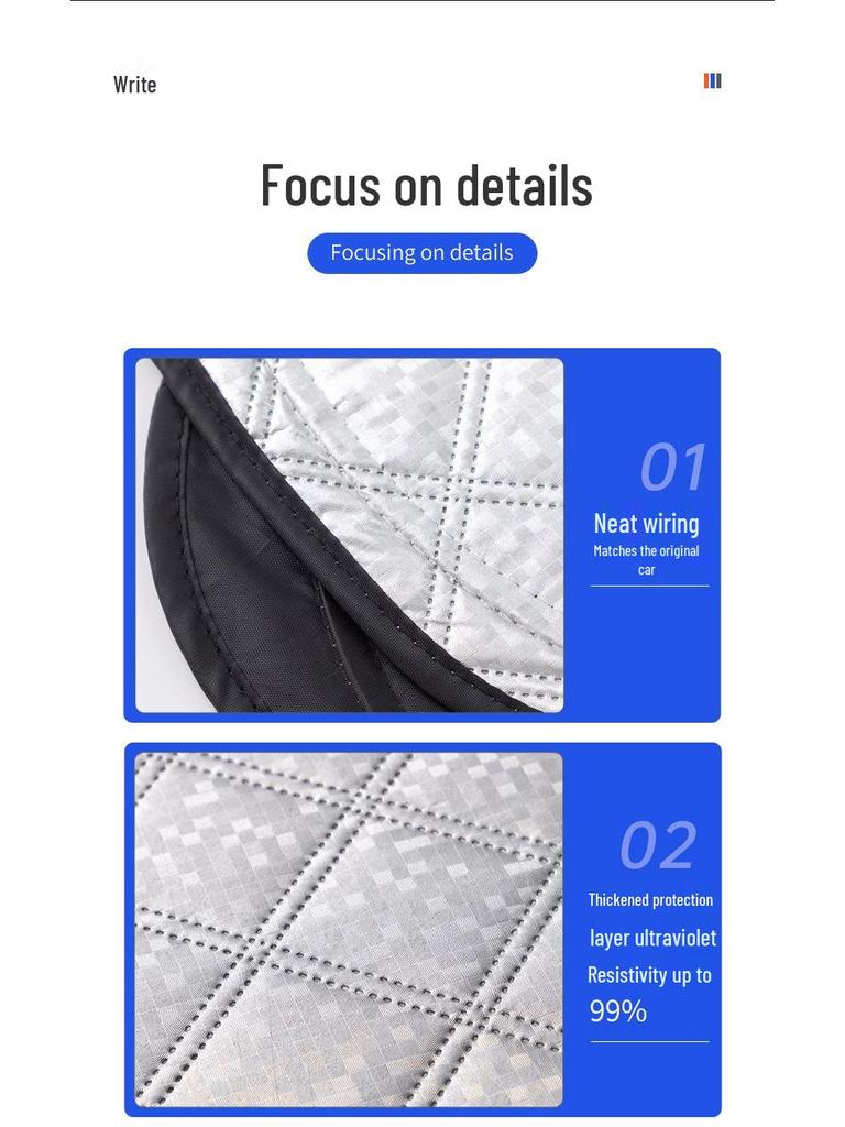Thickened Car Sunshade Curtains: Full Coverage Privacy & Heat Insulation for Side Windows