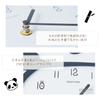 Golwis Panda Wall Clock, Cute Wall Clock with Pendulum, Stylish Animal Design, Nordic Style, Silent Analog Clock, Lightweight, Perfect Christmas Gift,
