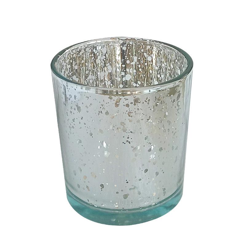 Świąteczny Kielich na Świecę Łoś Posrebrzany Świecznik Świecznik Szklany Pusty Kielich Transgraniczny Świecznik