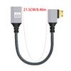 Compactly 90Degree Connectors Mini HDMIs To HDMIs Cord For Cameras Tablets Highly speed Data Transmission Accessories 15cm