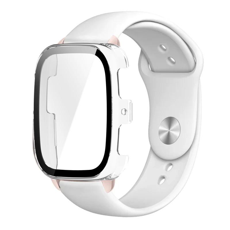 Smartwatch Silicone Watchband and PC Protect Case for Amazfit Active 2 Square Sport Bracelet