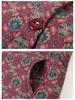 Floral Velvet-Lined Winter Coat for Middle-Aged and Elderly Women