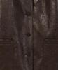 Fallett Oversized Leather Jacket Brown