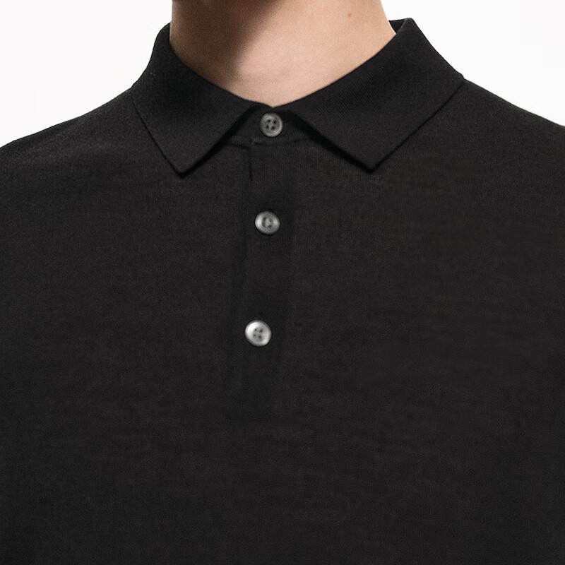 CROQUIS Men's Wool Polo Sweater