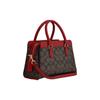 COACH Darcie PVC Shoulder Bag, Crossbody Bag, Handbag Medium Women's Gold & Brown & Red CH174-IMRVQ
