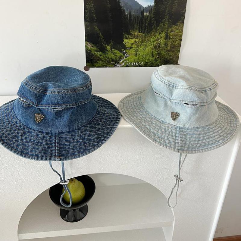 Vintage Washed Denim Cowboy Hat - Breathable Bucket Cap for Women & Men | Retro Sun Hat for Spring/Summer Outdoor Fashion New