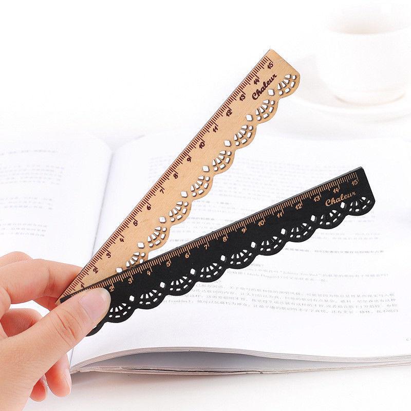 15cm Vintage Retro Ornamental Hollow-Out Scale Lace Ruler Decorative Measuring Tool Stationery Drawing & Crafts