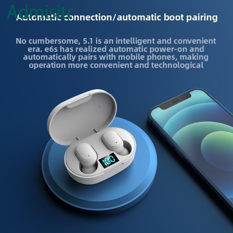 Admisitr Inteligentní sluchátko Bluetooth s ukazatelem čísla Bezdrátové sportovní mini sluchátko Stereo do uší