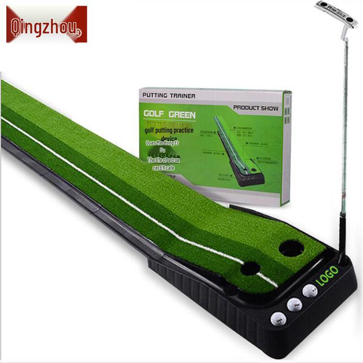 Indoor Ball Return Golf Putting Practice Set with Baffle - Portable and Popular