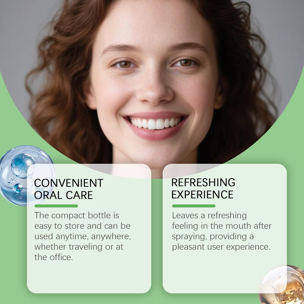 Oral Care Spray For Daily Cleaning, Fresh Odor Care, Comfortable And Clean Oral Care,30ML