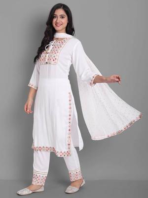 Women Designer Party Wear Kurti Salwar Suit Indian Bollywood Top Tunic Kurta Pant Dupatta Set
