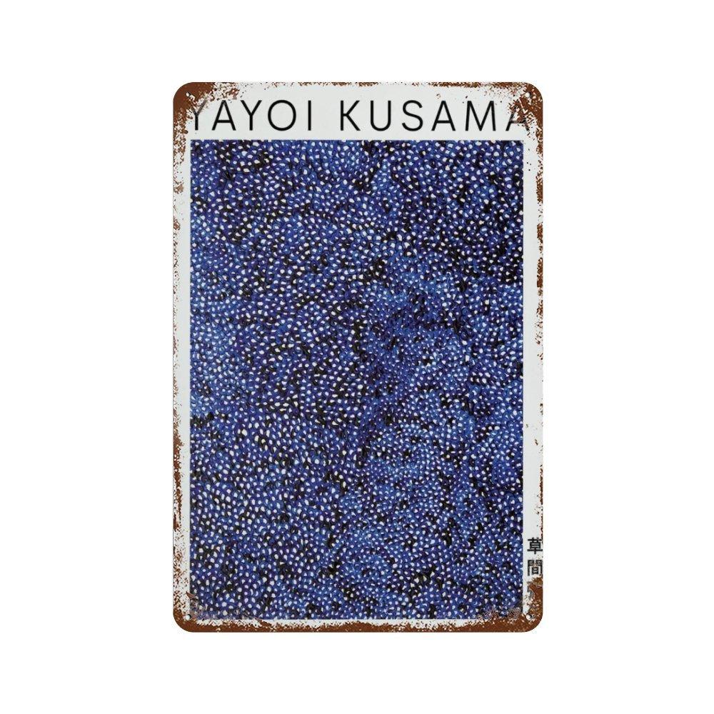 Vintage Japan Art Metal Tin Sign Yayoi Kusama Poster Plaque Katsushika Hokusai Wall Art for Room Club Man Cave Bar Home Decor