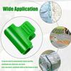 50pcs Green Plastic Greenhouse Film Clips - Heavy-Duty Windproof Garden Clips For Securing Mulch, Tarp & Plant Covers