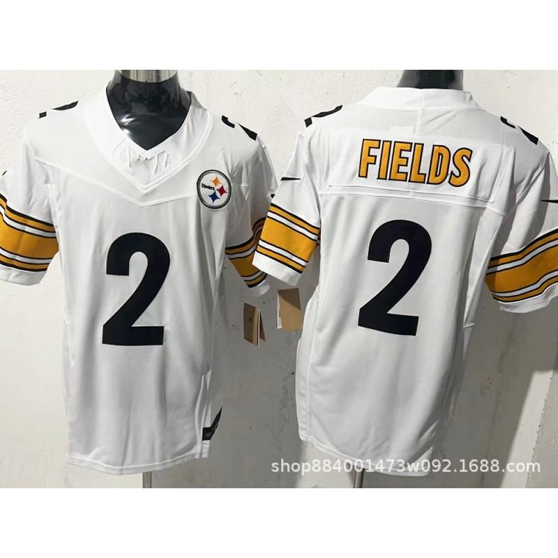 Pittsburgh Steelers Camiseta de Fan Legacy para Hombre Mezcla de Algodón Bordada Uniforme de Fútbol Rugby Deportes