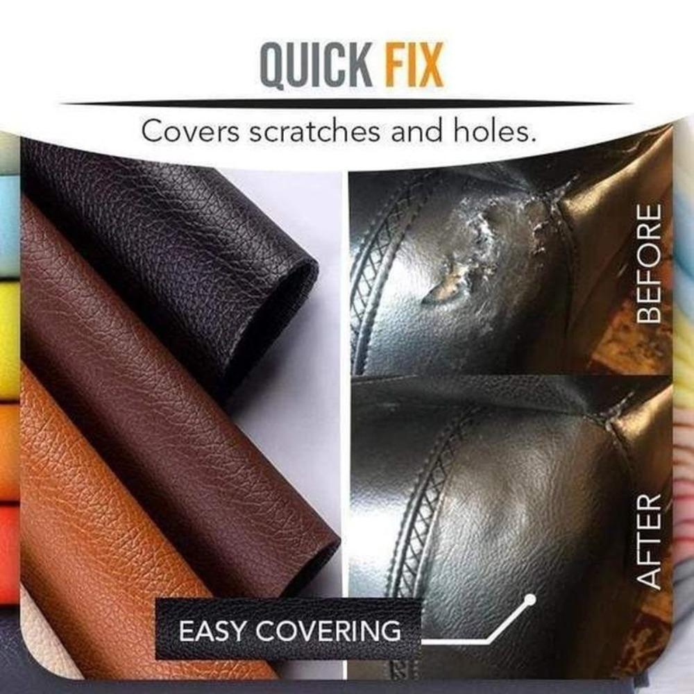 Black Thickened Self Adhesive Leather Sofa Repair Bed Soft Bag Leather Repair Subsidy Fix Mend Pu Artificial Leather Skin Patch