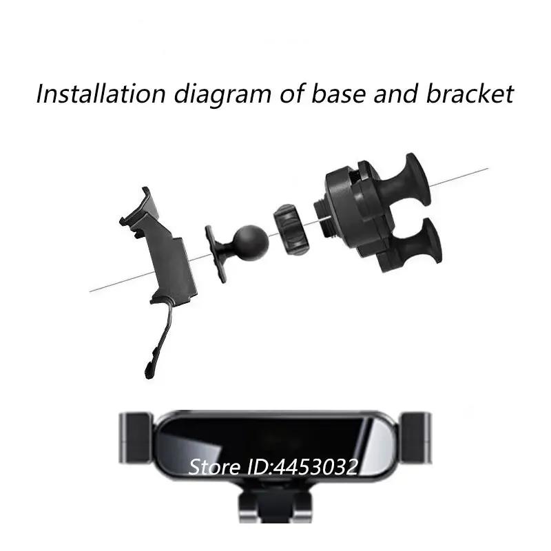 1 Suit Car Phone Holder Base For Volkswagen Golf MK7 7 2014-2020 Air outlet Stand Mounts Gravity GPS Mobile Bracket Accessories