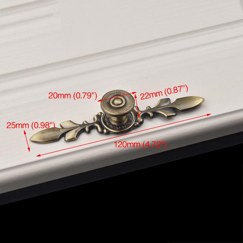 NAIERDI 120MM/170MM Bronze Handles Kitchen Door Cupboard Zinc Alloy European Wardrobe Furniture Drawer Pulls Cabinet Knobs