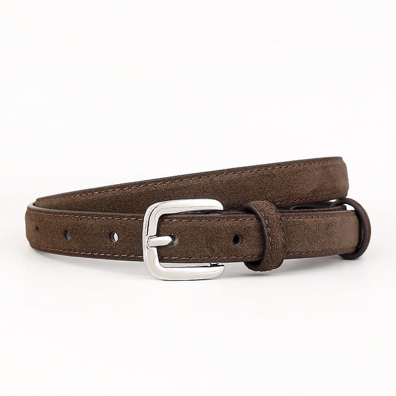 Minimalist Leather Belt For Women With Pin Buckle For Casual And Office Wear