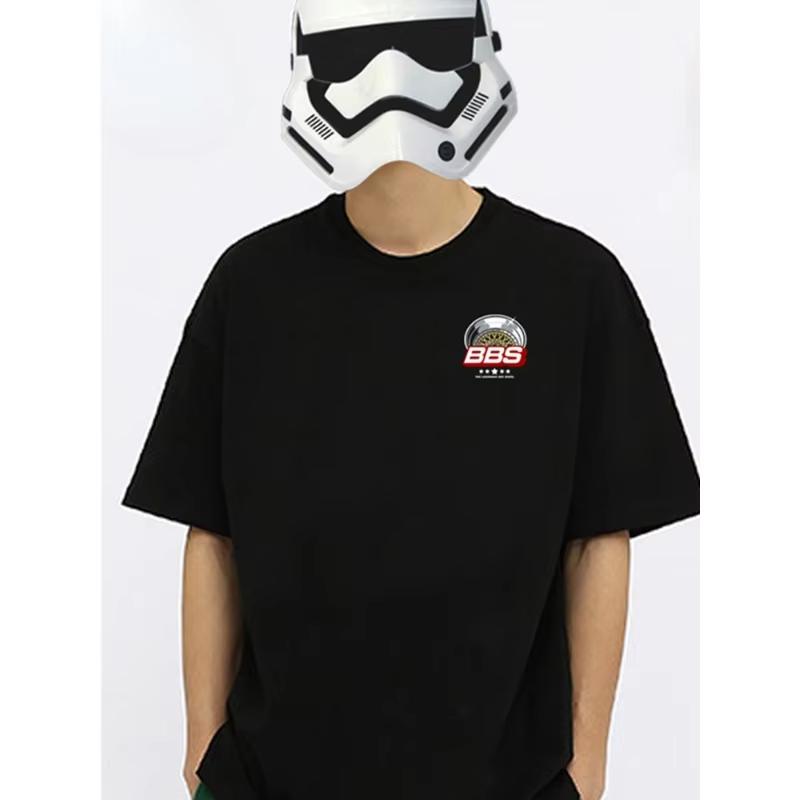BBS Short-sleeved Modified Car Culture Shirt Wheel Rim JDM Palace Class WHEELS Men's Pure Cotton T-shirt