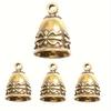 10-Piece Small Butterfly Bells & Vintage Brass Hanging Ornaments for Christmas Tree and Home Decor