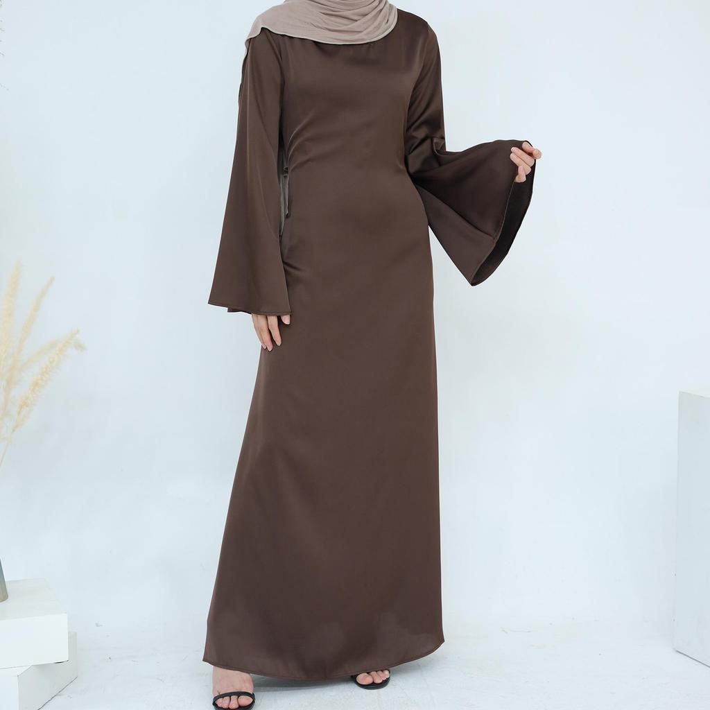 Loriya 2024 TikTok Slim Fit Elegant Waist Cincher Dress Abaya