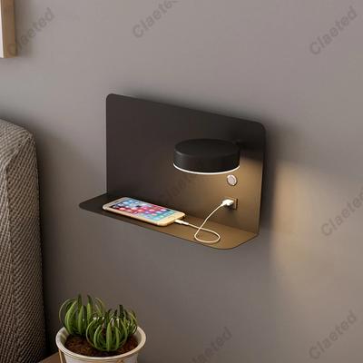 LED Wandleuchten mit Schalter und USB-Schnittstelle Mode Weiß Schwarz Lampe Leuchte Korridor Gangbeleuchtung Kunst Leuchte Wandlampe