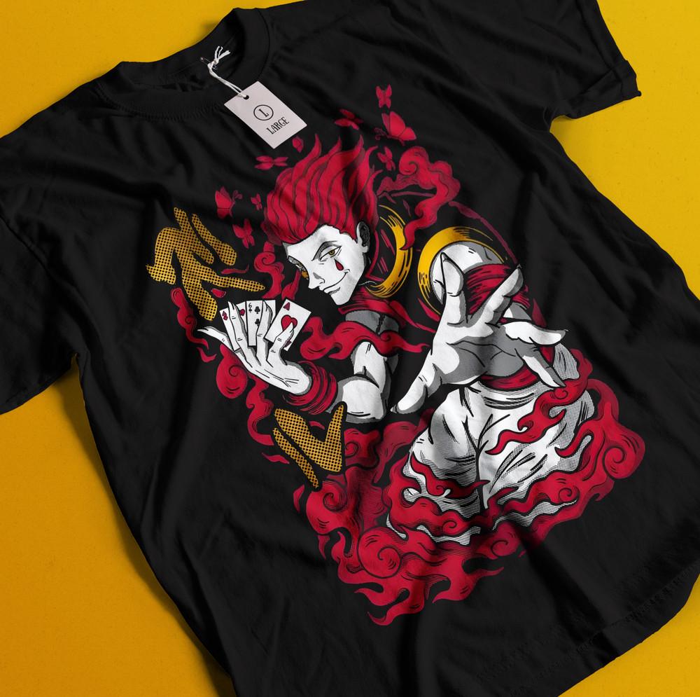 

Рубашка Хисоки Хантер х Хантер Манга Полоска HXH Аниме Унисекс рубашка Футболка Все Размеры M