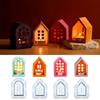 3D Candlestick Silicone Mold Hollow Out House Candle Base Mold Gypsum Candle Holder Epoxy Mould Home Decorations Mould