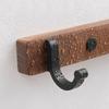 Black/White Aluminum Bathroom Hook Walnut Wall-mounted Clothes Hanger Coat Hat Hook Shower Room Storage Hooks Bedroom Hooks