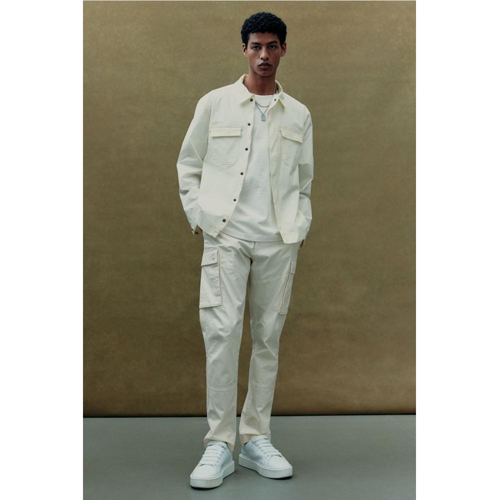 H M Utility oversHirt Regular Fit creaM