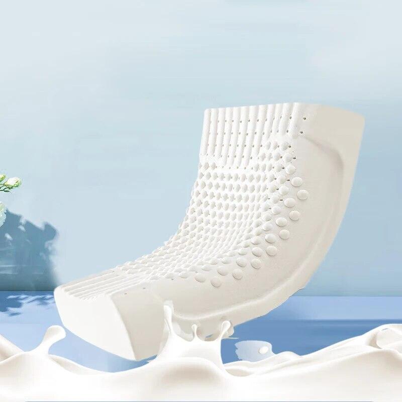 

Латексная подушка, тайская натуральная латексная подушка с эффектом памяти, шейная подушка для взрослых, подушка для сна, подушка для общежития, бытовая 50x30cm