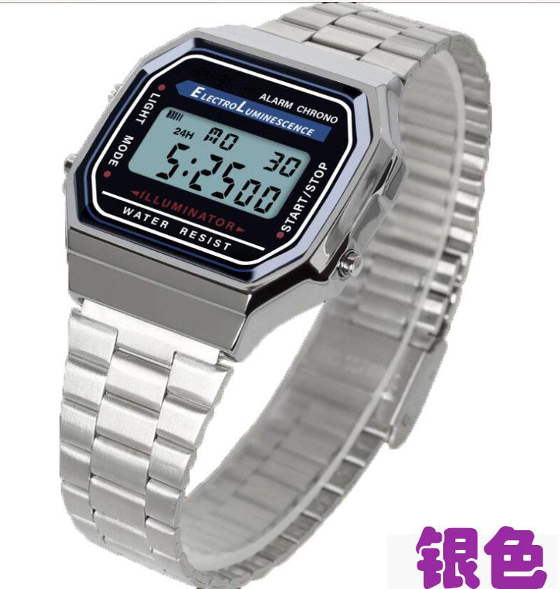 Small Square Watch A168Wa Square Electronic Watch Waterproof Luminous Electronic Watch Student Electronic Watch
